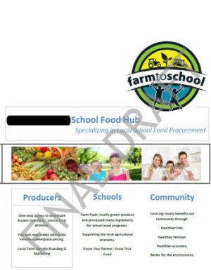 School Food Hub Marketing Brochure