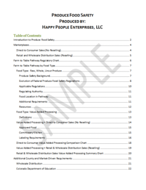 Produce Food Safety and Farm to School Procurement Handbook (2012)